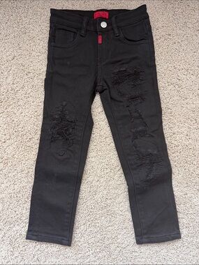 Haus of JR Black Distressed Skinny Jeans